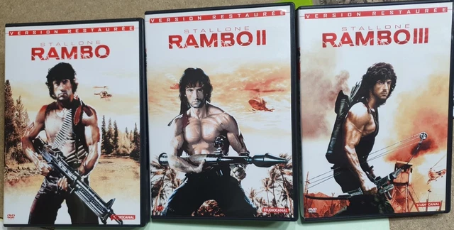 lot dvd  trilogie Rambo  ( Sylvester Stallone )