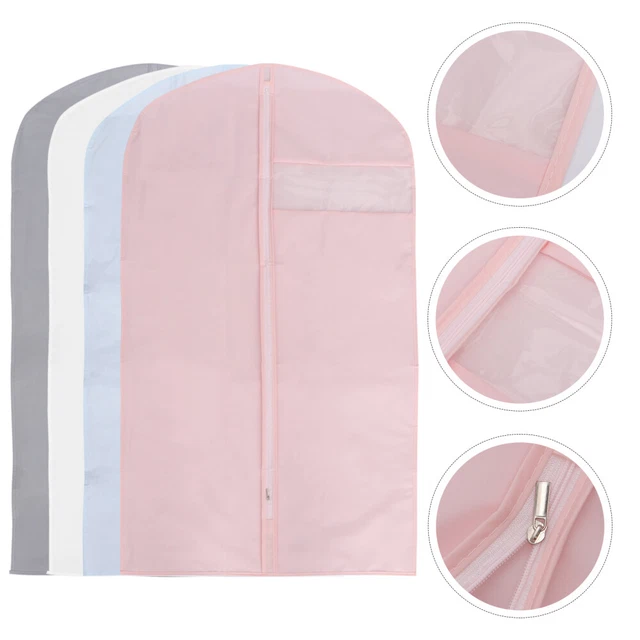 4 Pcs Plastique Peva Sac À Poussière Manteau Organisateur De Vêtements