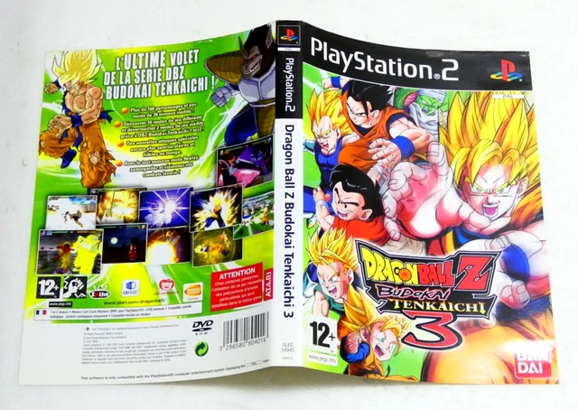 Jaquette Seule Pour Jeu PS2 DBZ Budokai Tenkaichi - Etat Correct (petit Trou Au Dos)
