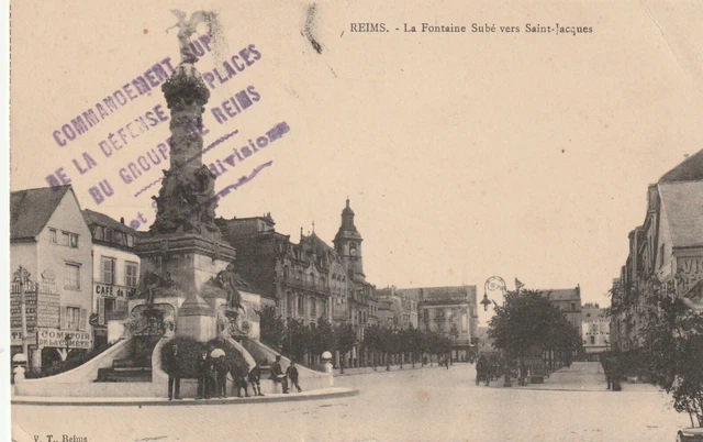 CPA 51 REIMS La Fontaine Subé vers Saint Jacques