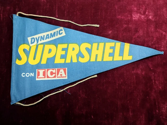 Bandierina Supershell Ica 1950Raduno Vespistico Vespa Club d'Italia Piaggio VCI