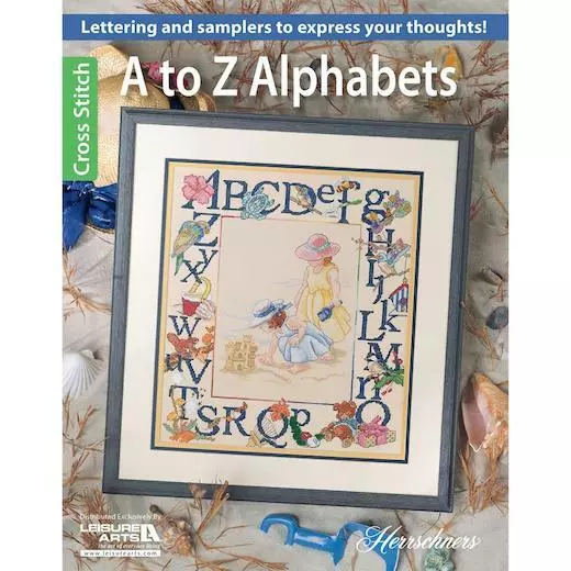 Freizeitkunst Kreuzstichmuster - A bis Z Alphabete