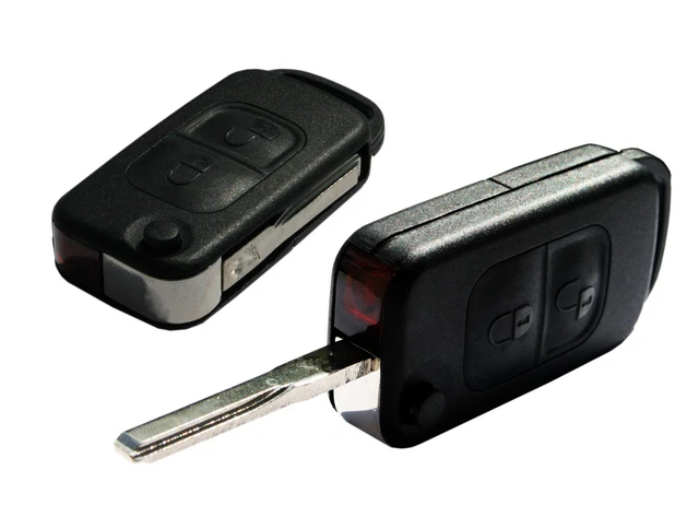 Lot De 2 Clés De Secours Pour Mercedes W202, W208, W210, W220 - Métal Argenté, 7,5 Cm