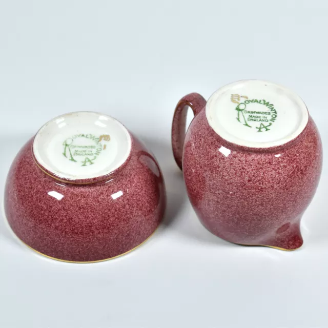 Royal Winton Grimwades Sugar Bowl and Creamer with Underplate 3