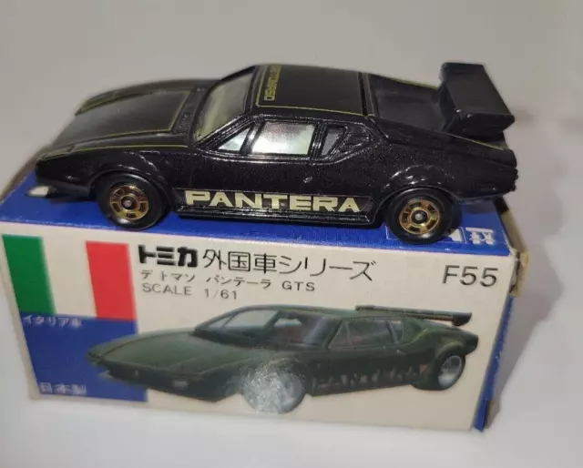 Tomica Foreign Car Series Blue Box F55 De Tomaso Pantera GTS JAPAN