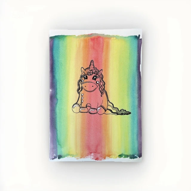 thumbnail interactive-video image 1 of Giraffe Watercolour Rainbow Art Mug - Ceramic Coffee Cup - Great Office Gift 1 of 3