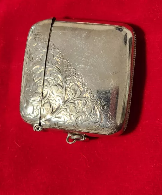 Antique Sterling Silver Vesta Case. c1903.