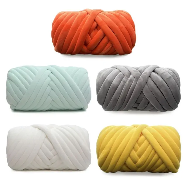 100g Chunky Yarn 1 Ply Knitting Crochet Thick Yarn for DIY Bag Carpet  Blanket