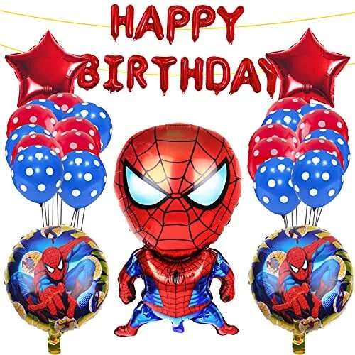 GUBOOM Spider Man Balloons, 30 Pieces Spider Man Latex Balloons, Spider Man  Birthday Decoration Balloons, Spider Man Balloons (Spider)