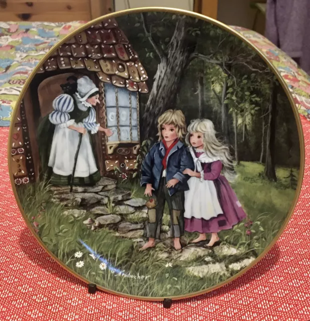 Vintage Kaiser Neubacher Hansel & Gretel Porcelain 20cm Plate. Box & Certificate