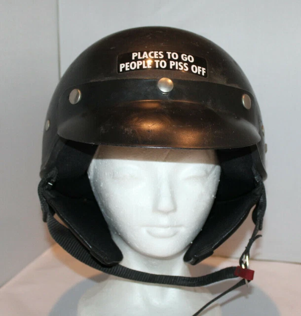 Nomad Harley-Davidson XS motorcycle helmet Italy with stickers Woman Cave Decor