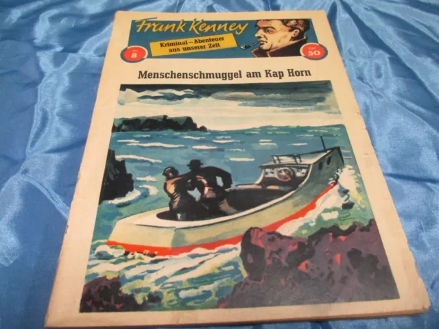 Frank Kenney , Nr. 8 , Kriminal - Abenteuer , Romanheft  1949 / 1950 , selten