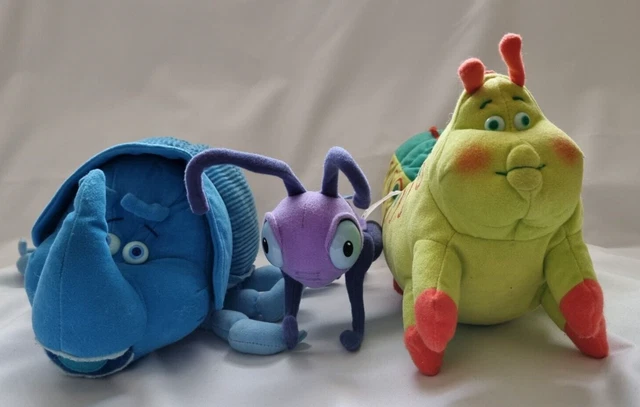 A BUG'S LIFE Plush Toys Dot, 36cm Heimlich and 28cm Dim