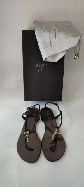 Giuseppe Zanotti Shoe Thong Sandal Black Woman Size Eu 36,5 ZN017R