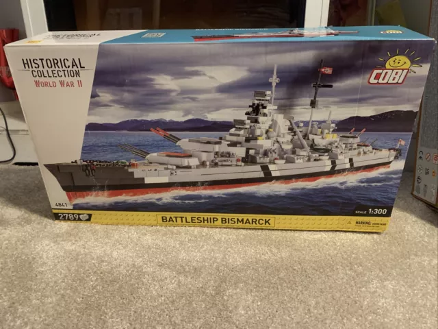 COBI Historical Collection World War II Battleship Bismarck, construction blocks