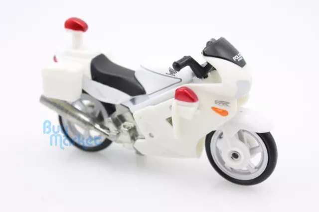 NEW Takara Tomica Tomy #4 Honda VFR Police Bike Scale 1:32 Diecast Toy Car Japan 3