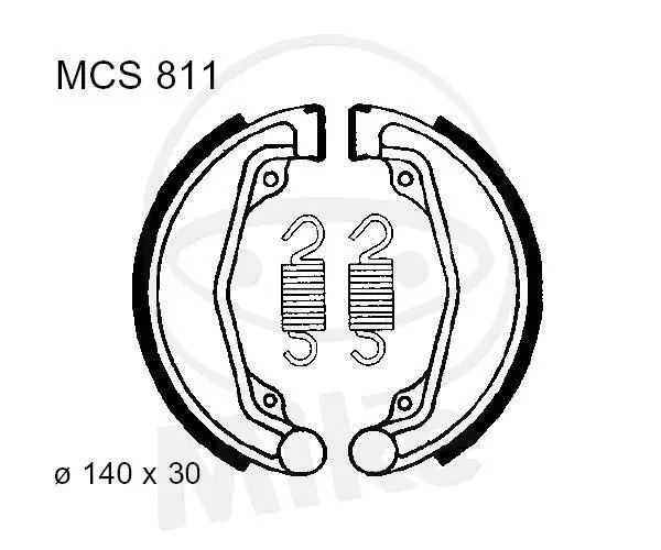 TRW Lucas Zapatas de Freno con Muelles MCS811 Lucas TRW 2