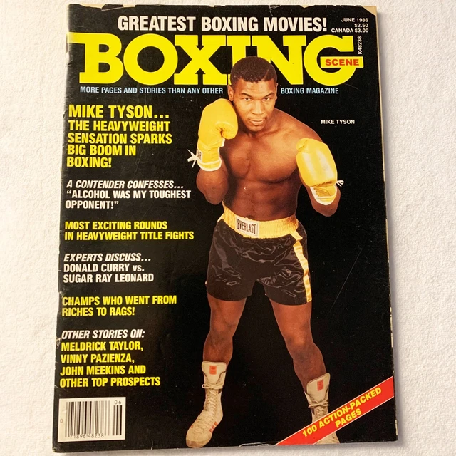 1986 JUNE BOXING SCENE Magazine MIKE TYSON Cover Vintage Collectible NO