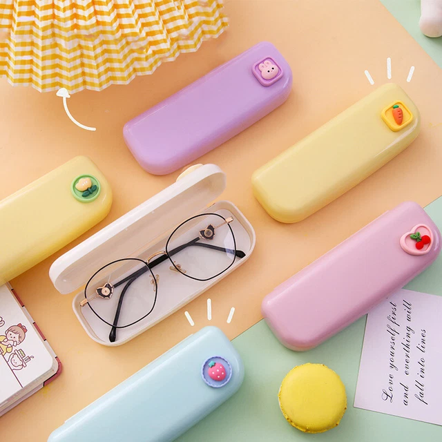 Simple Candy Color Myopia Glasses Case Cute Cartoon Sunglasses Storage Box Wa
