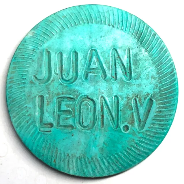 Costa Rica coffee Token Juan Leon Villalobos (1895 - 1983). Code 1877