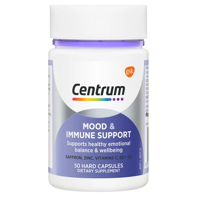 Centrum Mood & Immune Support 50 Hard Capsules