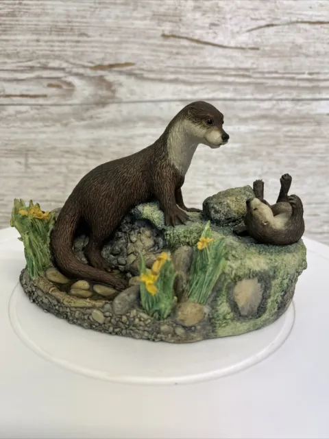Otter Figure Ornament Border Fine Arts Family Life Chiltern Collection