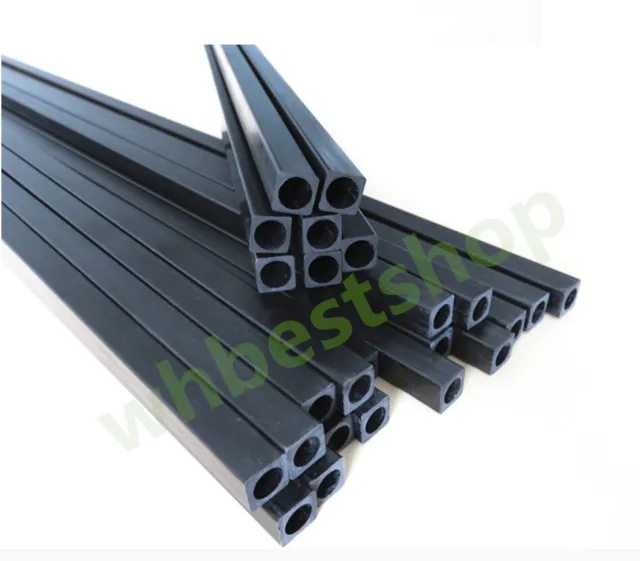 1-10pcs Pultruded Square Carbon Fiber Tube 1.7 2 2.5 3 4 5 6 8 10mm L500mm   S-R