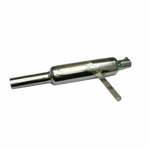 Fits Royal Enfield 500cc Short Silencer With Bracket Chrome Plated GEc