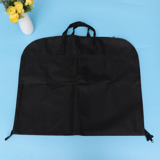 2 PIEZAS Bolso de vestir para trajes Bolso de vestir para el viaje Black