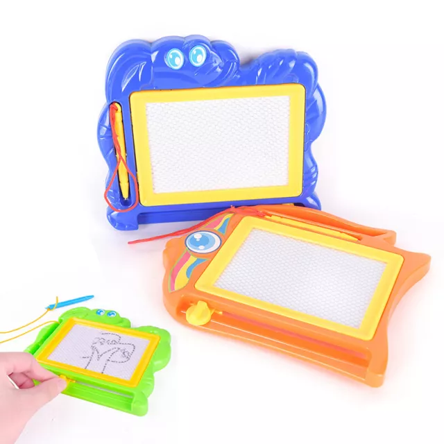 Kids Drawing Board Magnetic Writing Sketch Pad Erasable Magna Doodle Games D CR