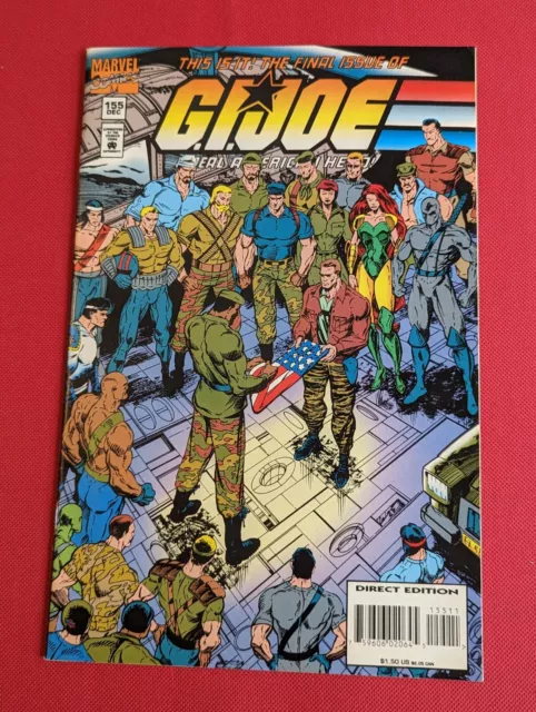 G.I. Joe (ARAH) #155 (12/94) 1st Print Final Issue:  w/Insert  Low Print Run NM-