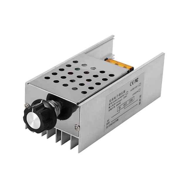 AC 220V 6000W SCR Voltage Regulator Controller Electronic Dimmer Thermostat R6T7