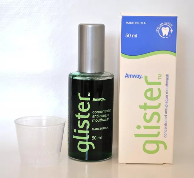 Enjuague bucal antiplaca concentrado Amway GLISTER 50 ml como nuevo aerosol refrescante