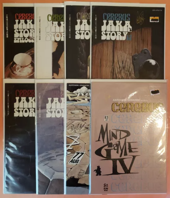 Cerebus Autographed Comic Lot ~ 8 Issues All Signed By Dave Sim ~ Fn-Vf Vol. 1