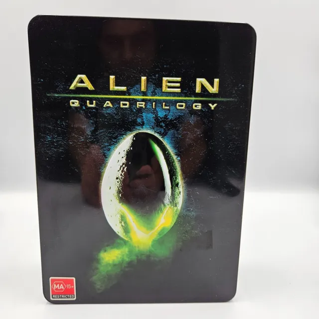 Alien Quadrilogy (Box Set, DVD, 1979) METAL TIN COLLECTION NICE CONDITION R4