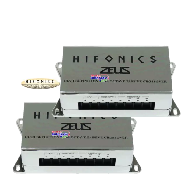 % Hifonics  ZEUS  2-Wege Frequenzweichen  Paar  NEU