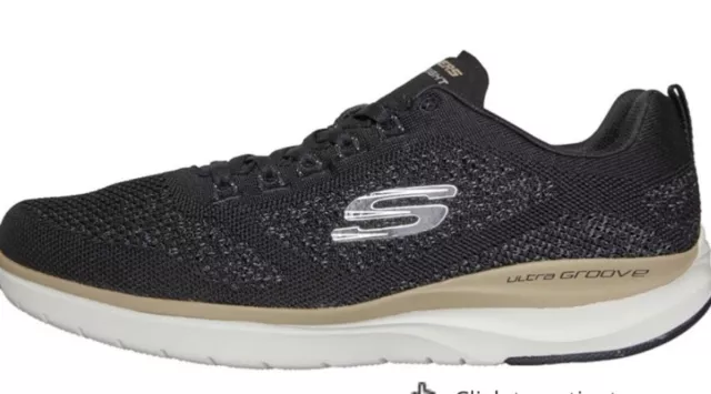 SKECHERS ULTRA GROOVE Royal Dragoon . BLACK Size 9. New Trainers