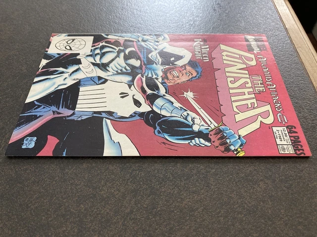 Punisher Annual 2 1St Moon Knight Battle 1989 Vf Original Owner Atlantis Attacks 5