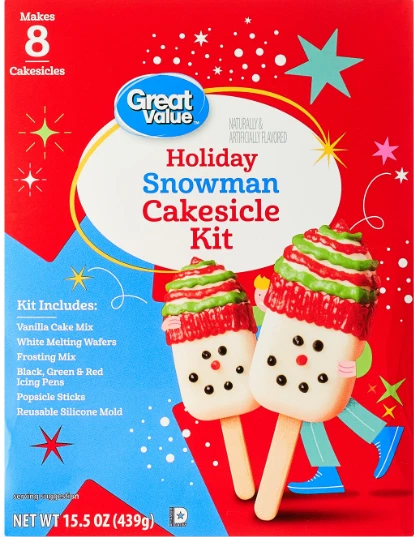 Kit torta Holiday ""Snowman"" miscela cottura 439 gr originale USA