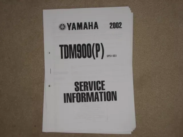 Yamaha TDM 900 (P) Maintenance Manual Service Information Service Manual 02