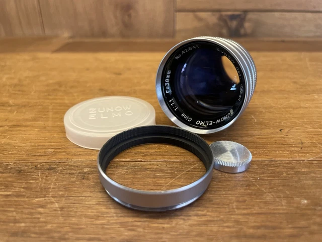 ZUNOW-ELMO Cine 1:1.1 f=6.5mm Dマウント 動作確認 MINT* ZUNOW OPT. Zunow ELMO Cine 6.5mm F/1.1 Lens D Mount