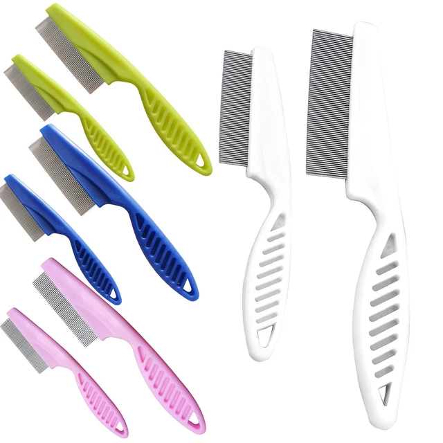 1 Set Pet Flea Combs Flea Tick Lice Fine Tooth Grooming Comb For Cat Dog