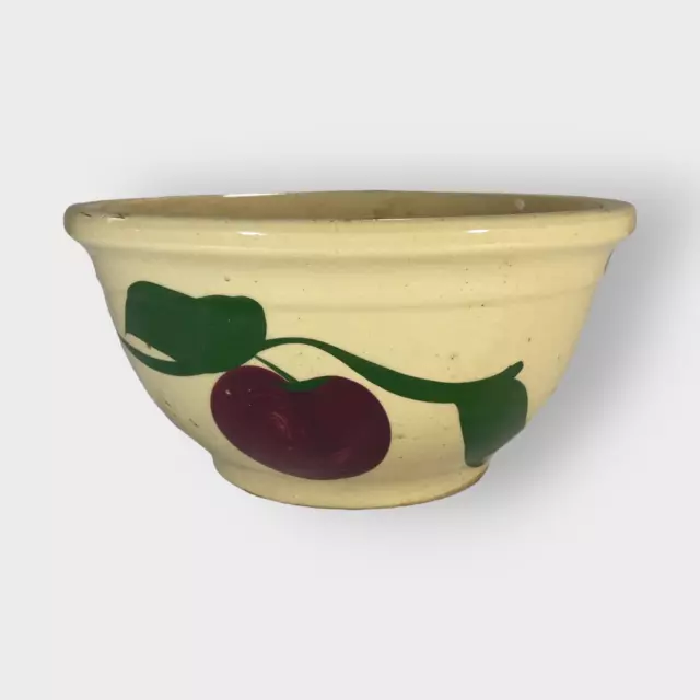 Watt Pottery Apple Mixing Bowl | Nesting | # 9 | Two Leaf | Ovenware | 1950s