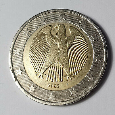 Pièce de 2 euros Aigle allemand Allemagne 2002 atelier F très bon état euro 