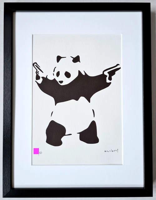 Banksy Original M Arts Edition Lithographie Signée Numérotée /150 + CADRE INCLUS