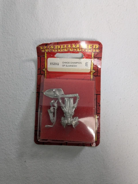 NIB WARHAMMER/CITADEL WARRIORS of Chaos CHAMPION of SLAANESH Metal