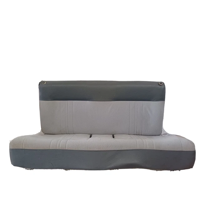 (2PC) 8994 GEO Metro Complete Gray Cloth Rear Seat Back & Bottom
