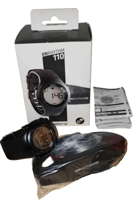 Montre Kalenji cardiofréquencemètre de course à pied ONRHYTHM 110 noire Étanche