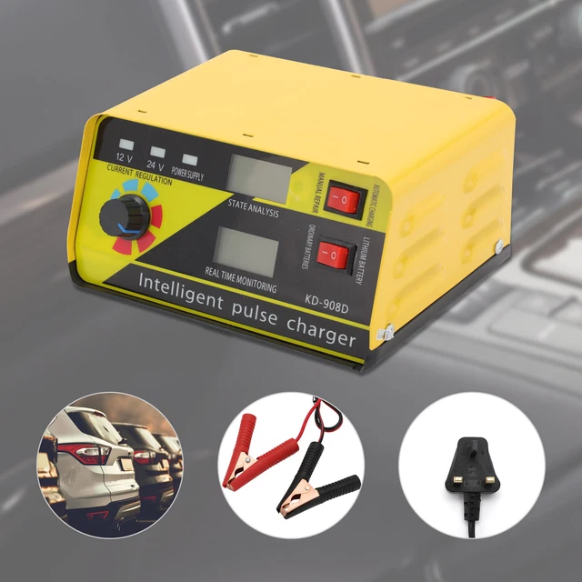 20A CAR BATTERY Charger Heavy Duty 12V/24V Trickle/Turbo Leisure