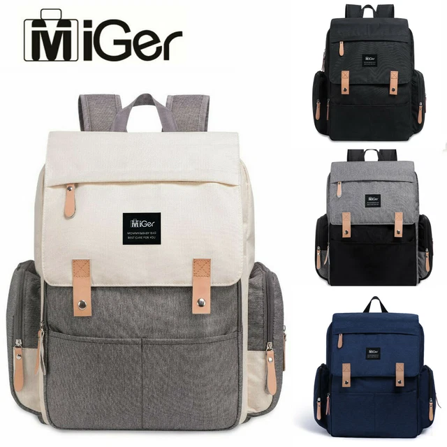 Miger Mummy Diaper Bags Baby Nappy Backpack Large Capacity Maternity Nursing US